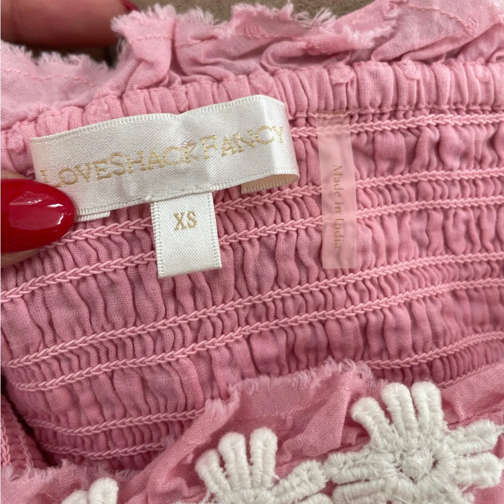 LoveShackFancy Pink Floral Dress - Picture 4 of 4